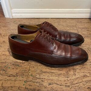 Mezlan Noci Brown Leather Split Toe Oxfords‎ Sz 9